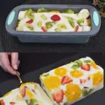Refreshing Fruit and Milk Jelly Delight