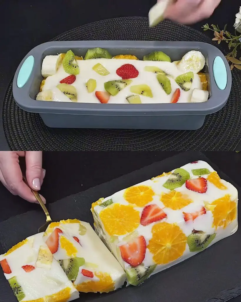 Refreshing Fruit and Milk Jelly Delight