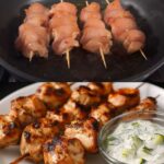 Honey-Lemon Pepper Baked Chicken with Roasted Vegetables and Creamy Herb Dip