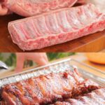 Juicy Oven-Baked Ribs with Homemade BBQ Glaze and Braised Cabbage