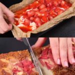 Healthy Baked Strawberry Oatmeal Cheesecake Bars