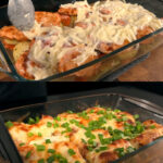 Baked Chicken and Vegetable Casserole with Creamy Egg-Yogurt Topping