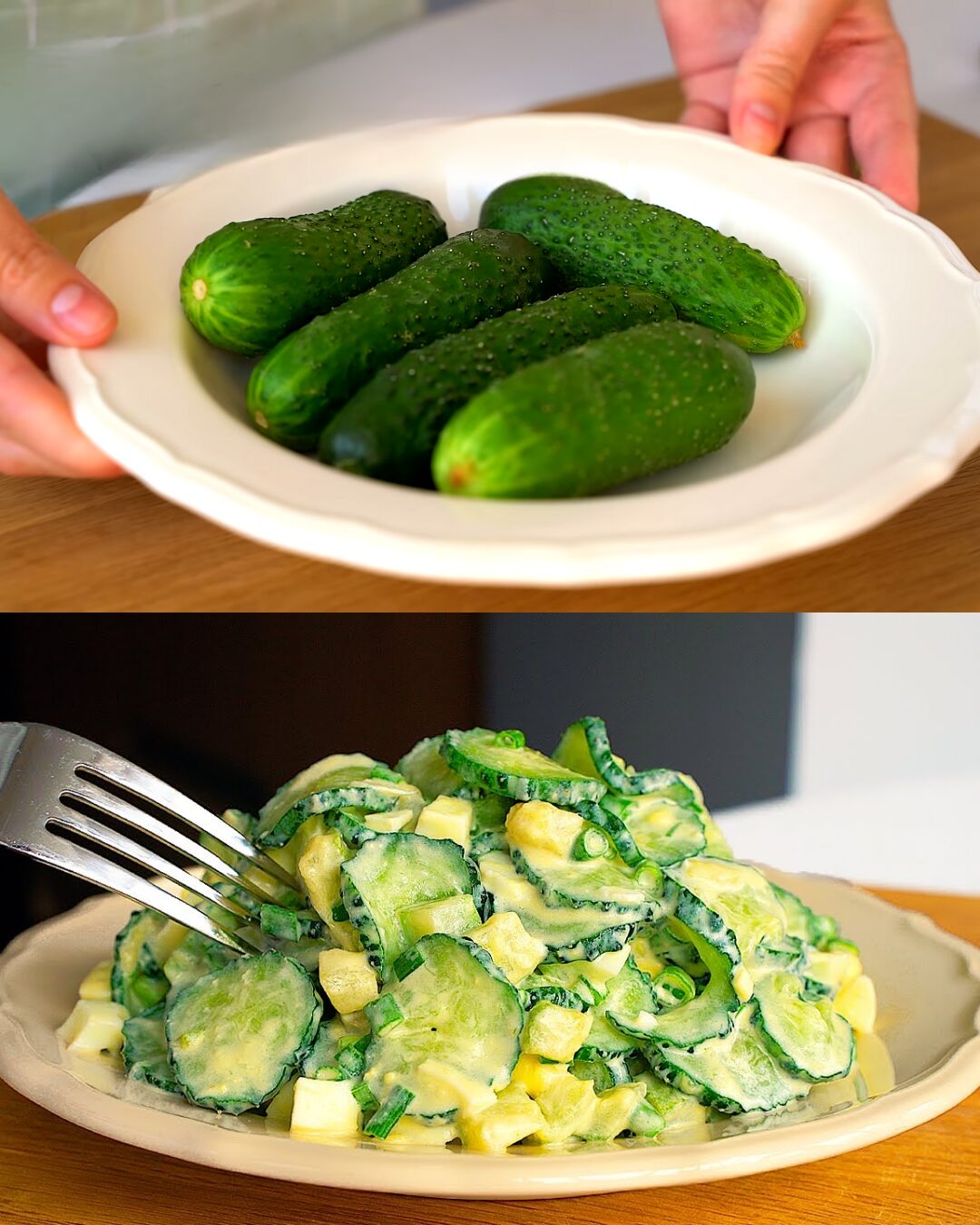 Creamy Cucumber and Egg Salad with Mustard-Yogurt Dressing