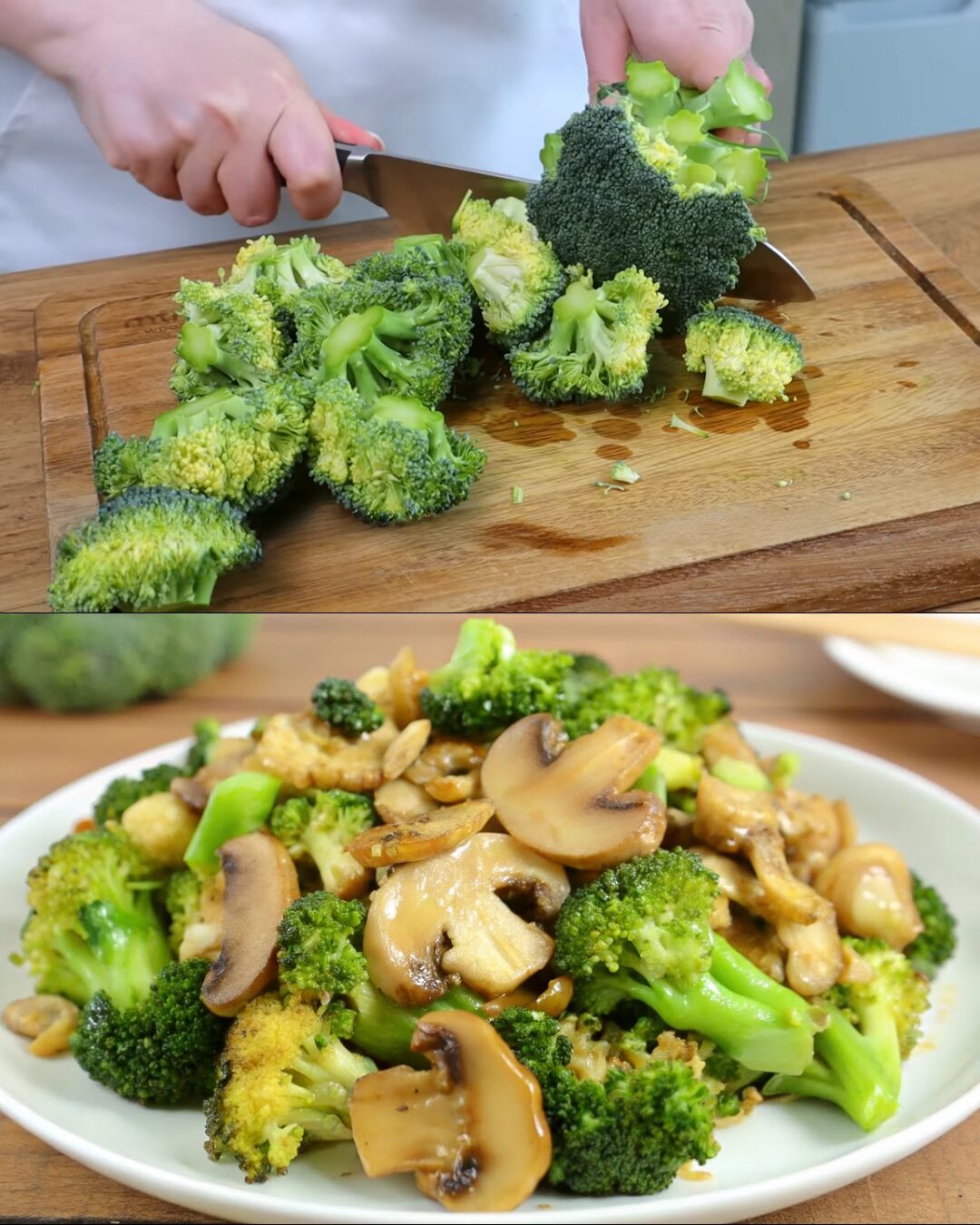 Broccoli and Mushroom Stir-Fry with Garlic Soy Sauce