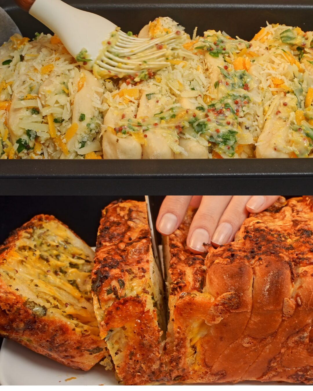 Pull-Apart Triple-Cheese Garlic Butter Bread