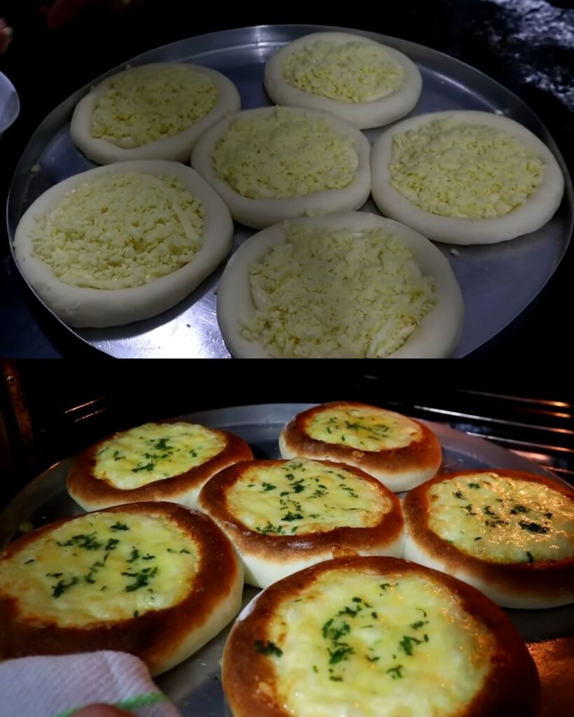 Cheese-Filled Savory Bread Rolls finished dish