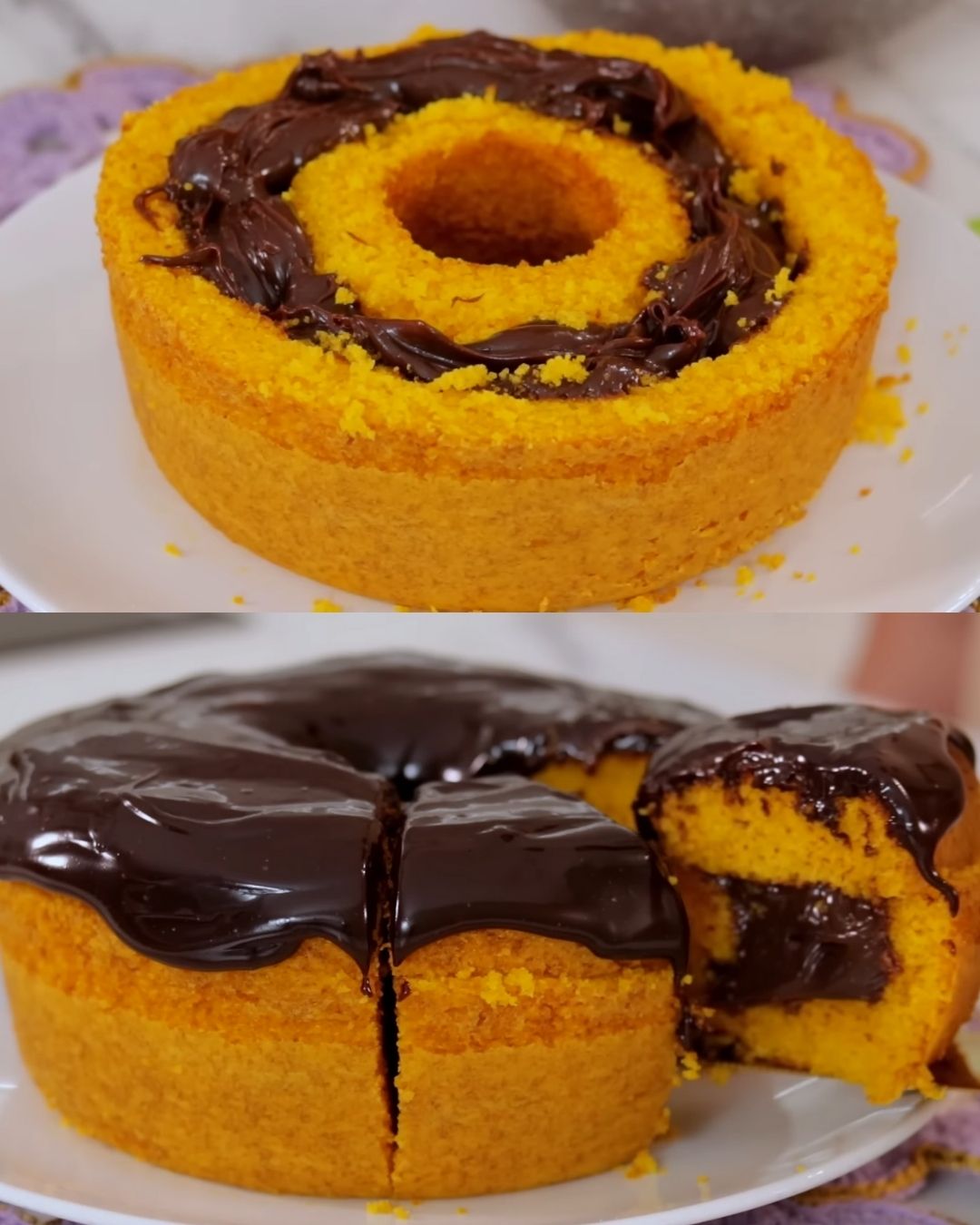 Perfect Moist Carrot Cake with Chocolate Brigadeiro Filling
