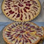Rustic Plum Custard Streusel Cake