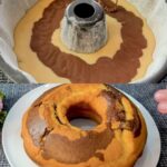 Vanilla–Raisin Marble Snack Cake