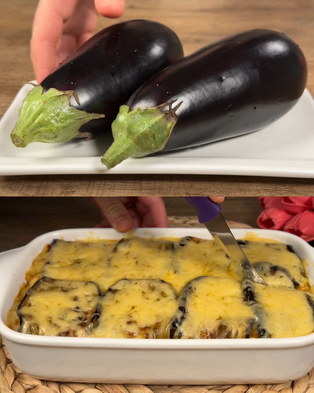 Mediterranean Eggplant & Spiced Chicken Bake