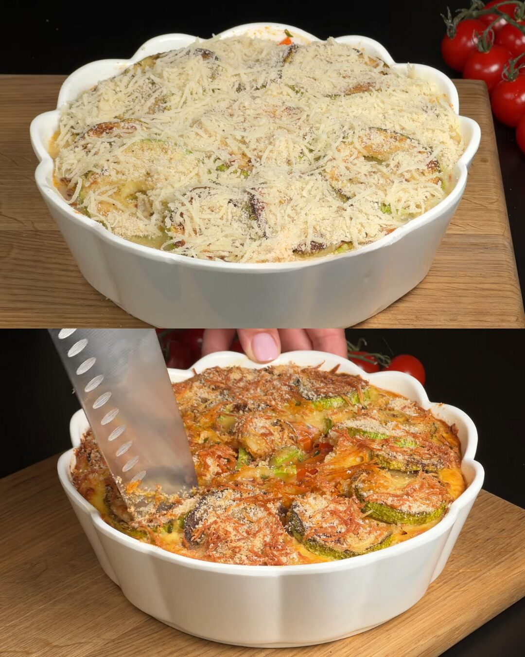 Mediterranean Vegetable & Cheese Breakfast Casserole