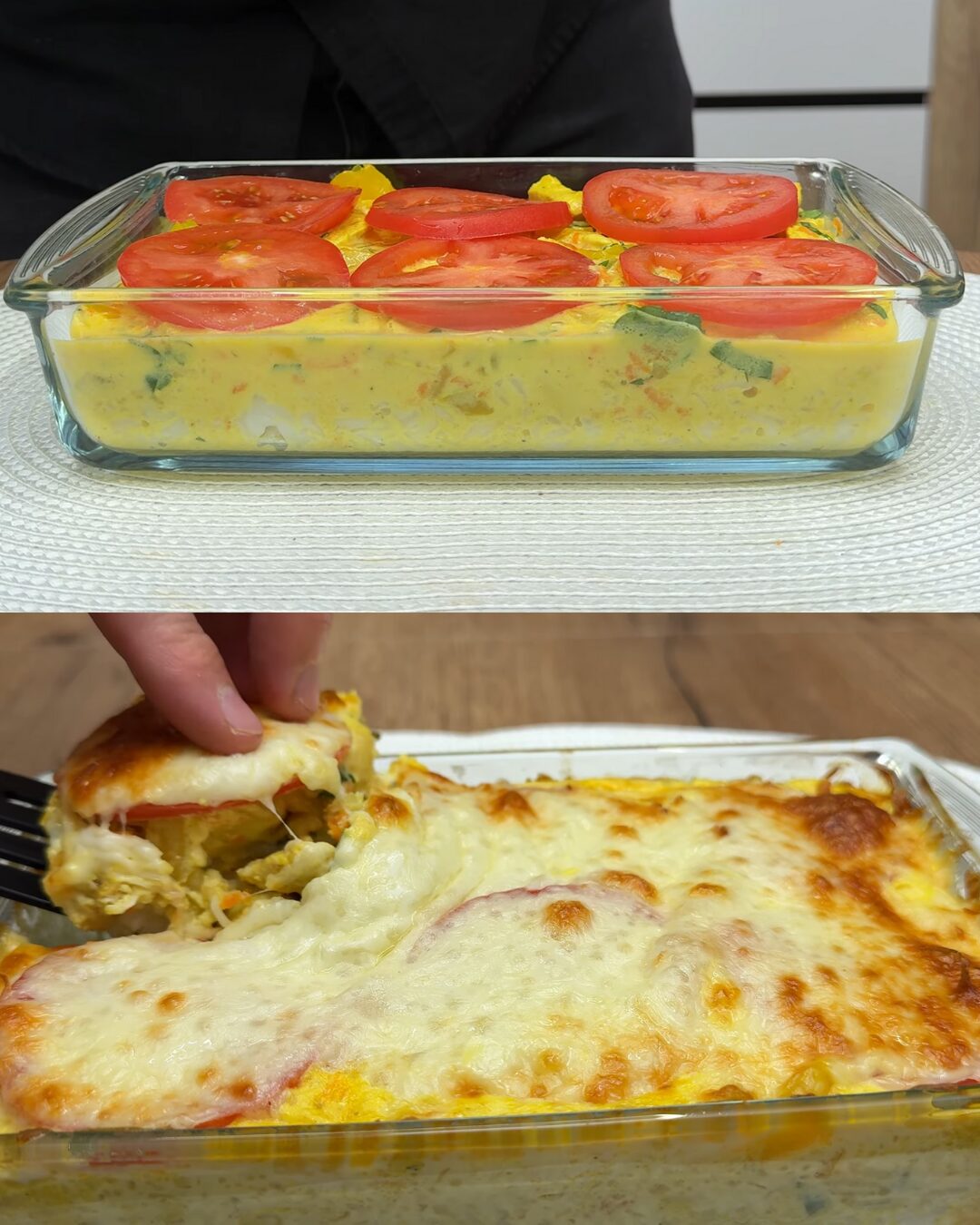 Golden Baked Chicken Curry Rice Casserole