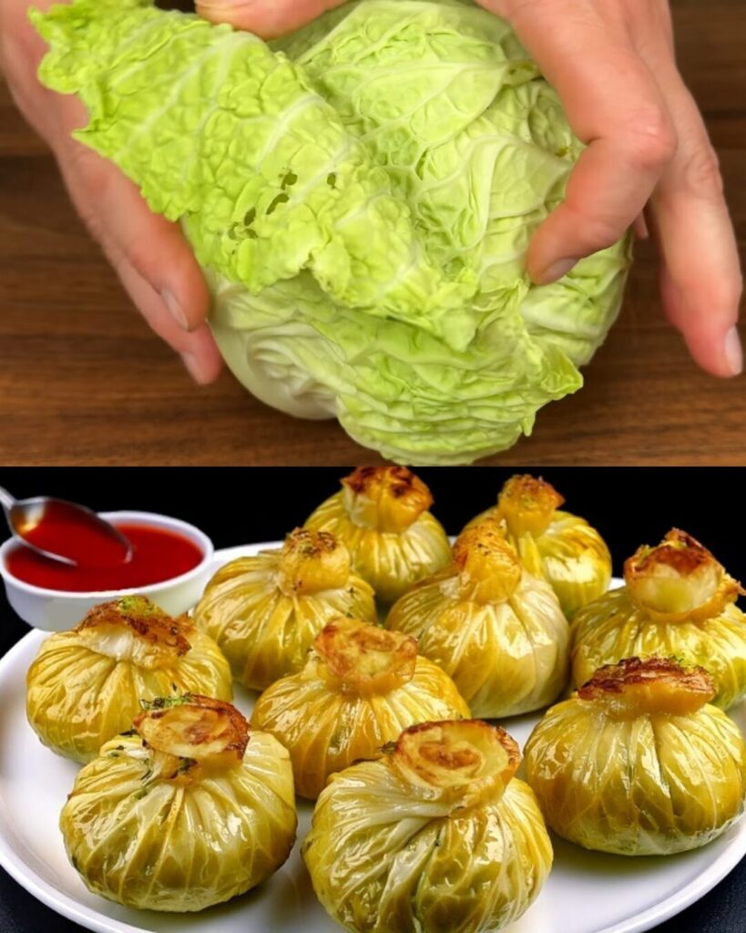 Stuffed Cabbage Rolls with Meat and Mushrooms finished dish