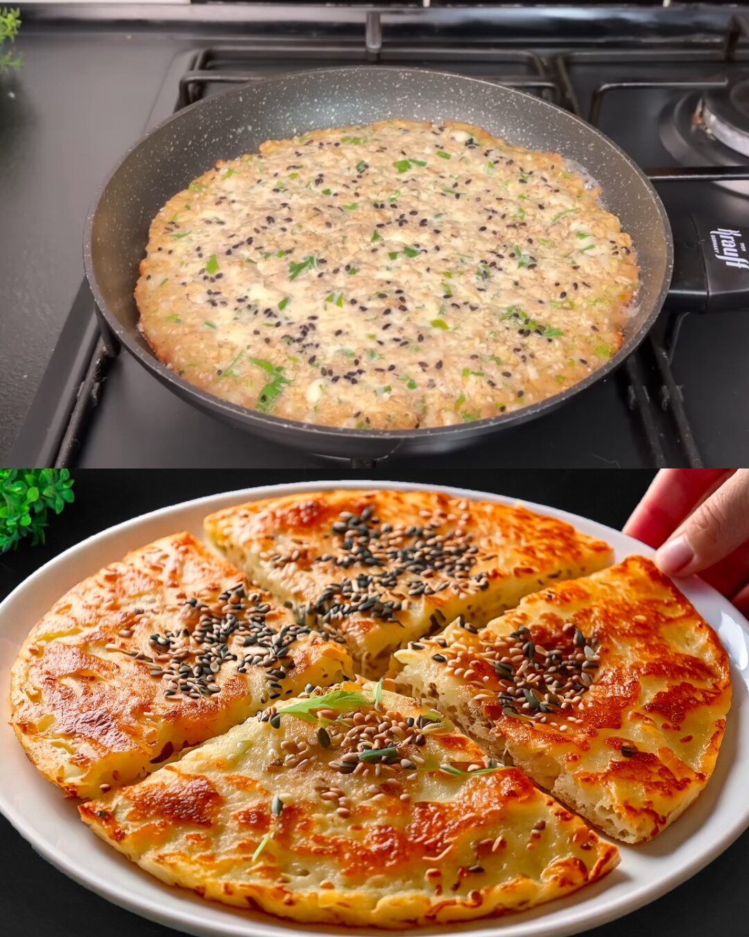 Savory Tuna Oatmeal Patties with Mozzarella and Green Onion