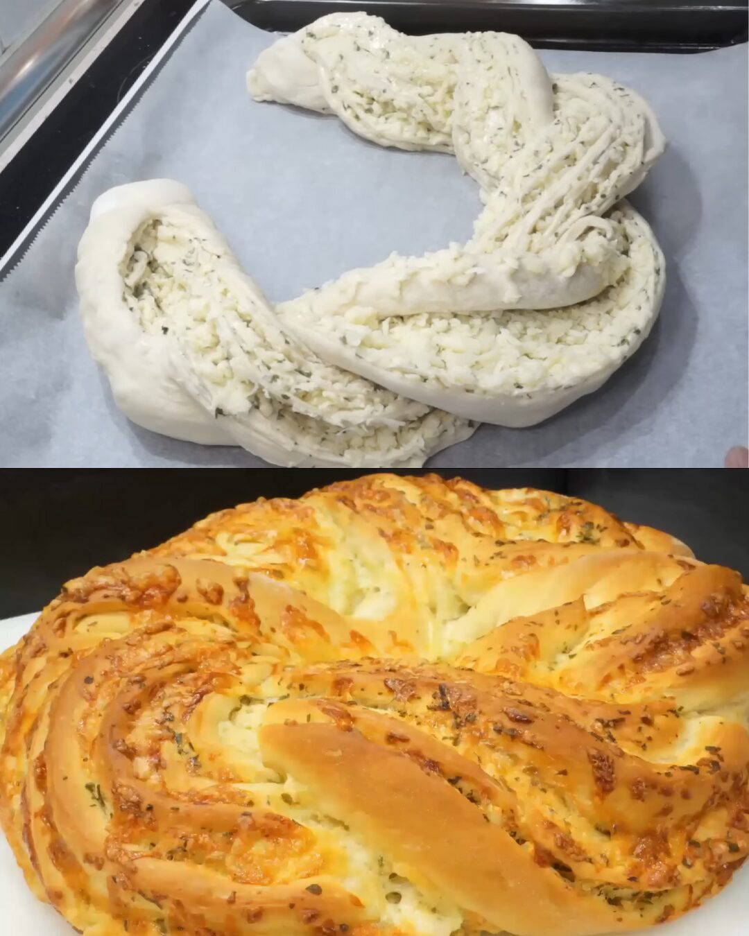 Garlic Cheese Twist Bread