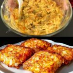 Savory Cabbage, Mushroom, and Cheese Fritters with Creamy Garlic Yogurt Sauce