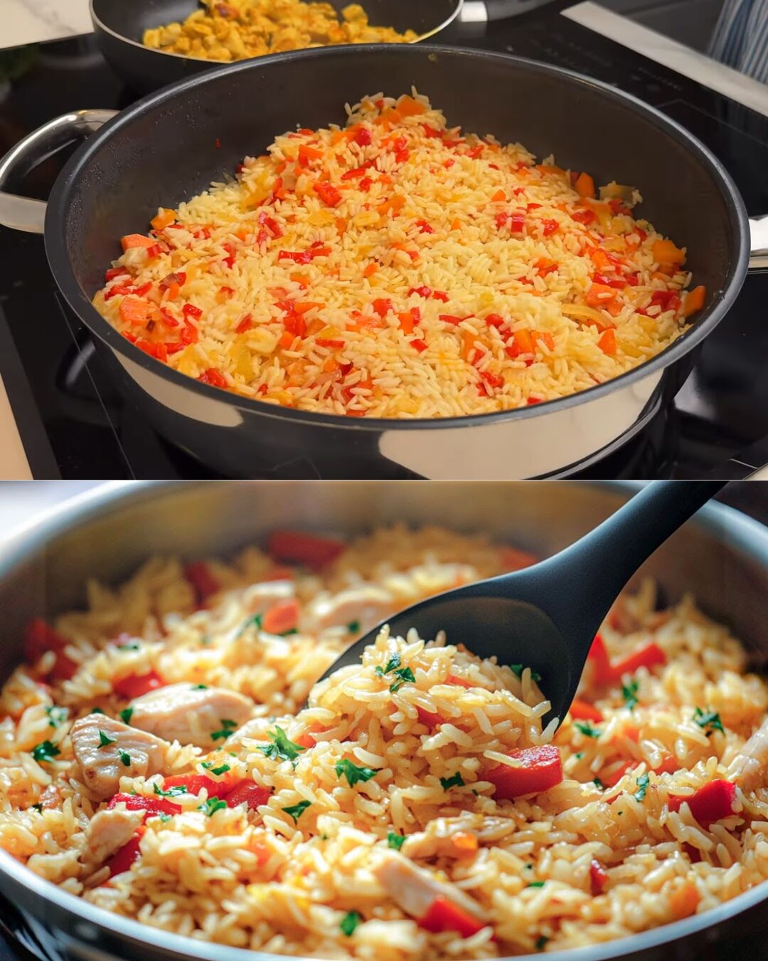 Hearty Chicken and Vegetable Rice Skillet