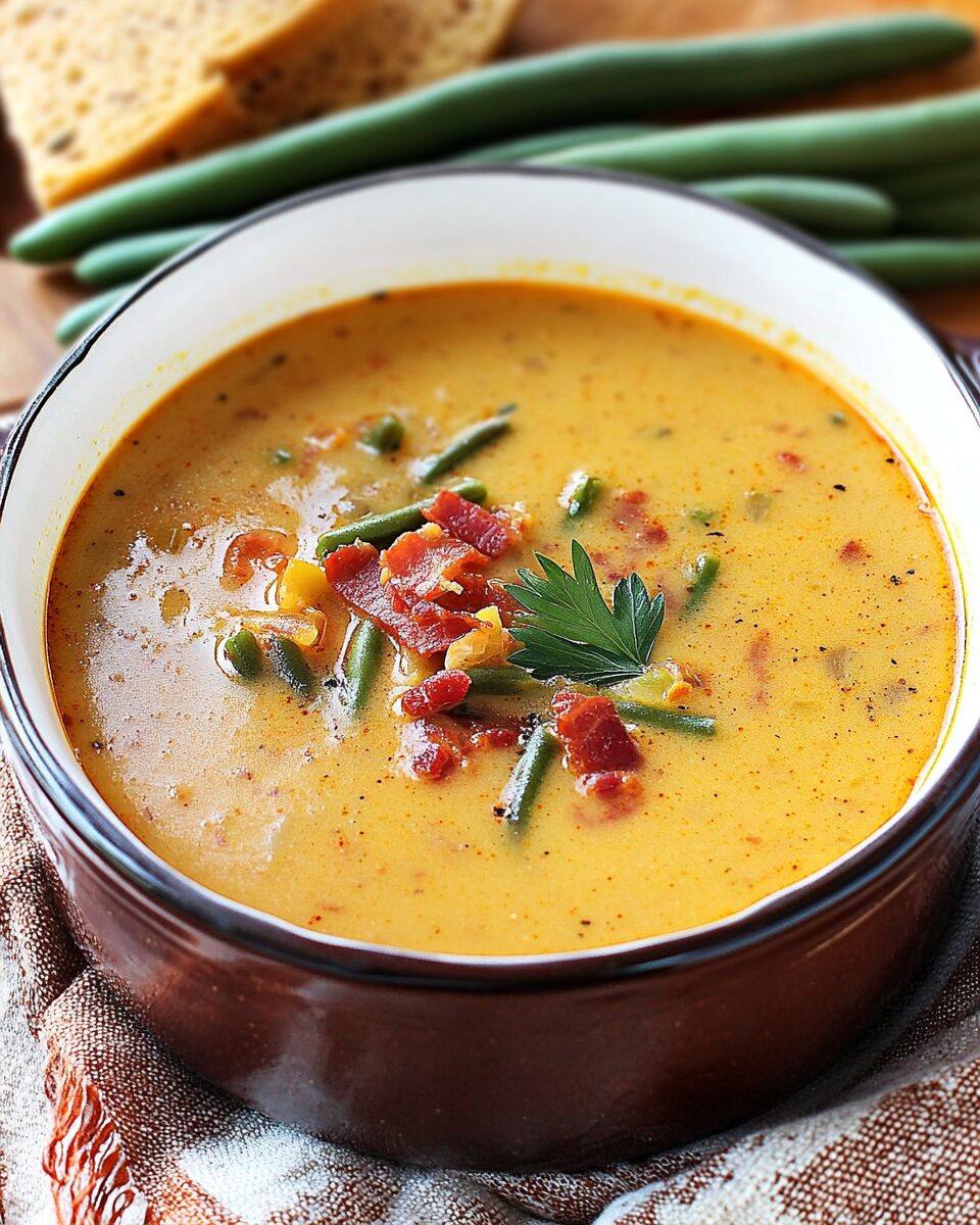 Transylvanian Green Bean and Bacon Soup