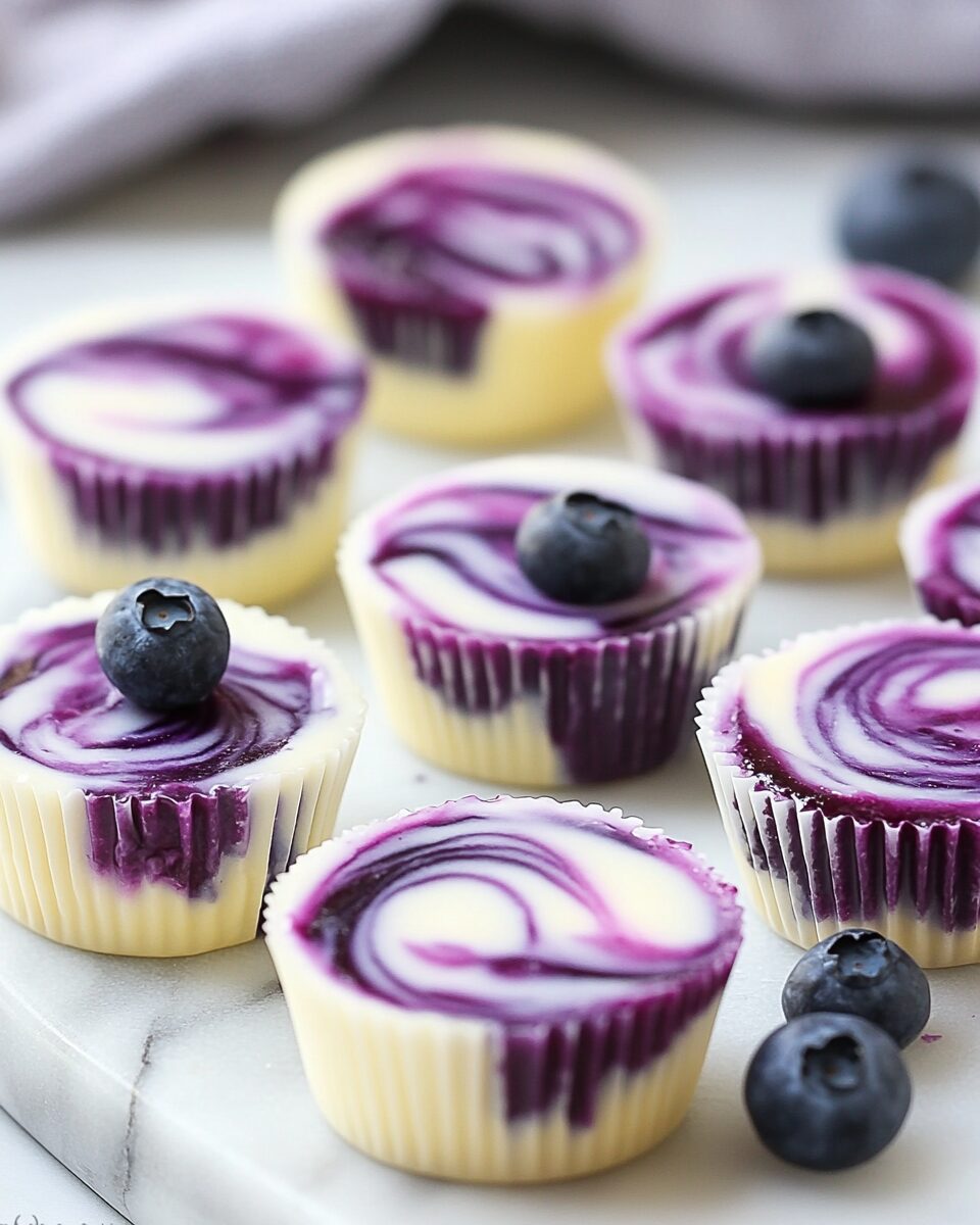 Blueberry Swirl Yogurt Bites