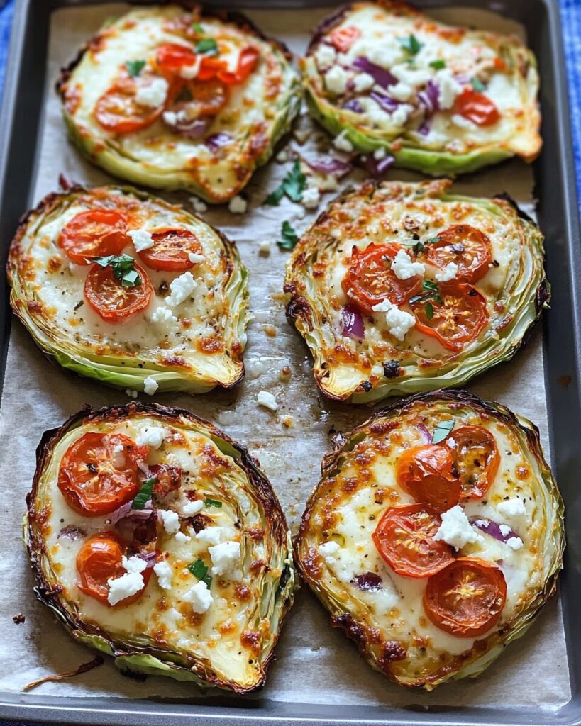 Cheesy Cabbage Steaks Pizza