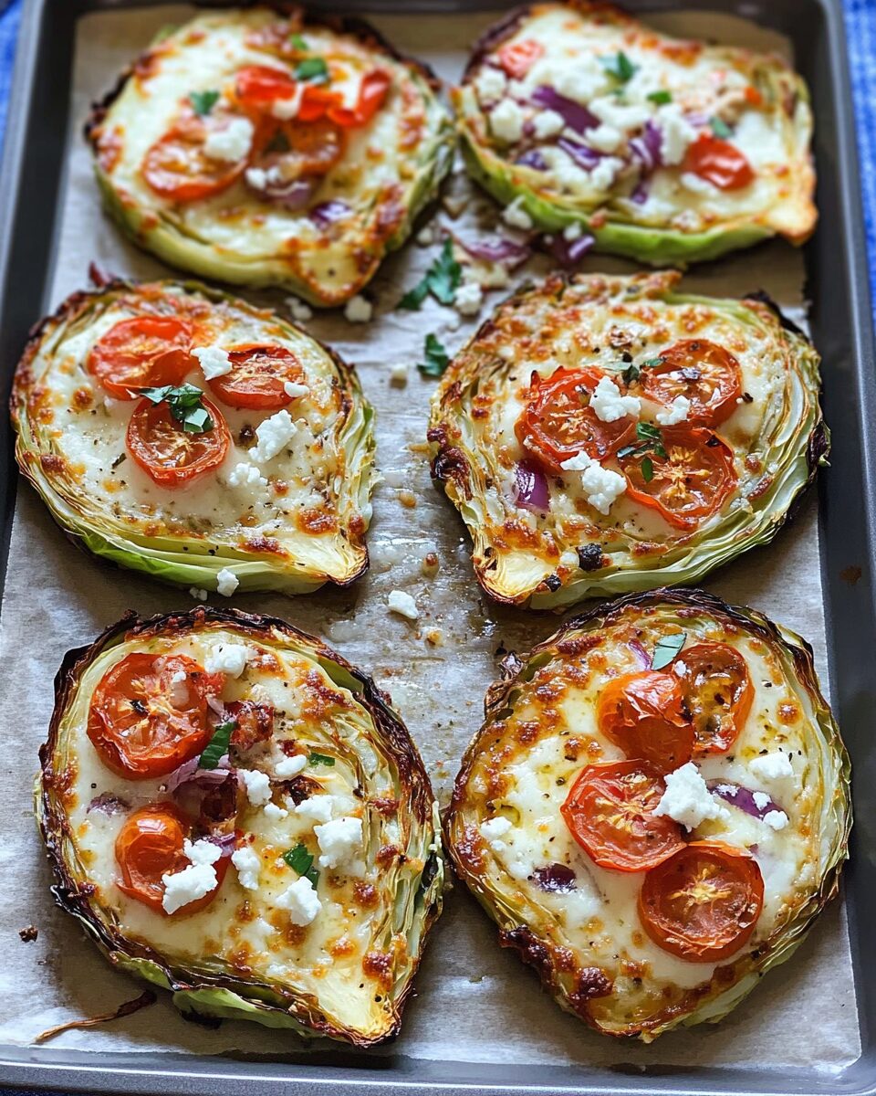 Cheesy Cabbage Steaks Pizza