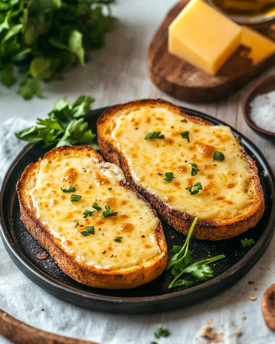 Cheesy Welsh Rarebit Toast
