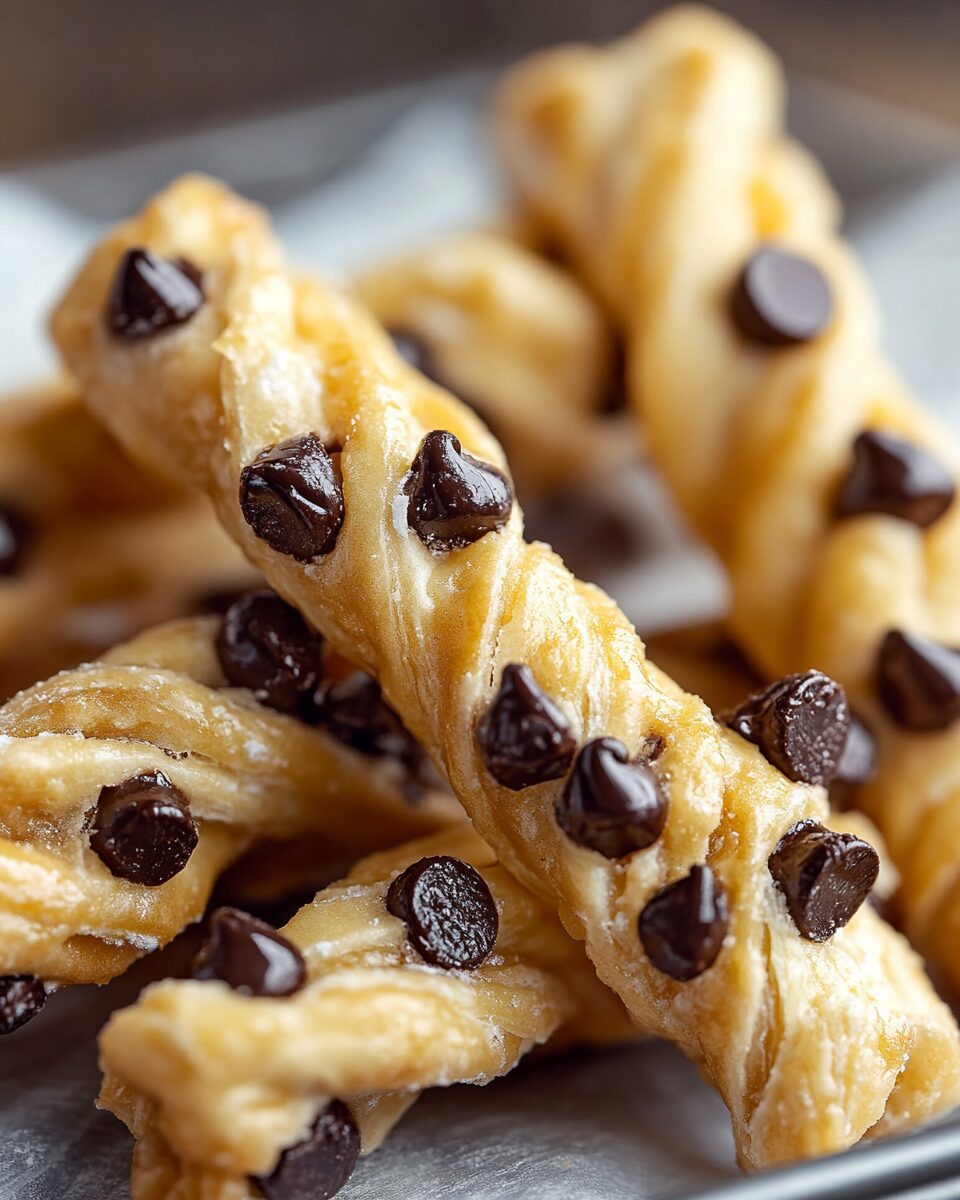 Chocolate Chip Cookie Dough Twists