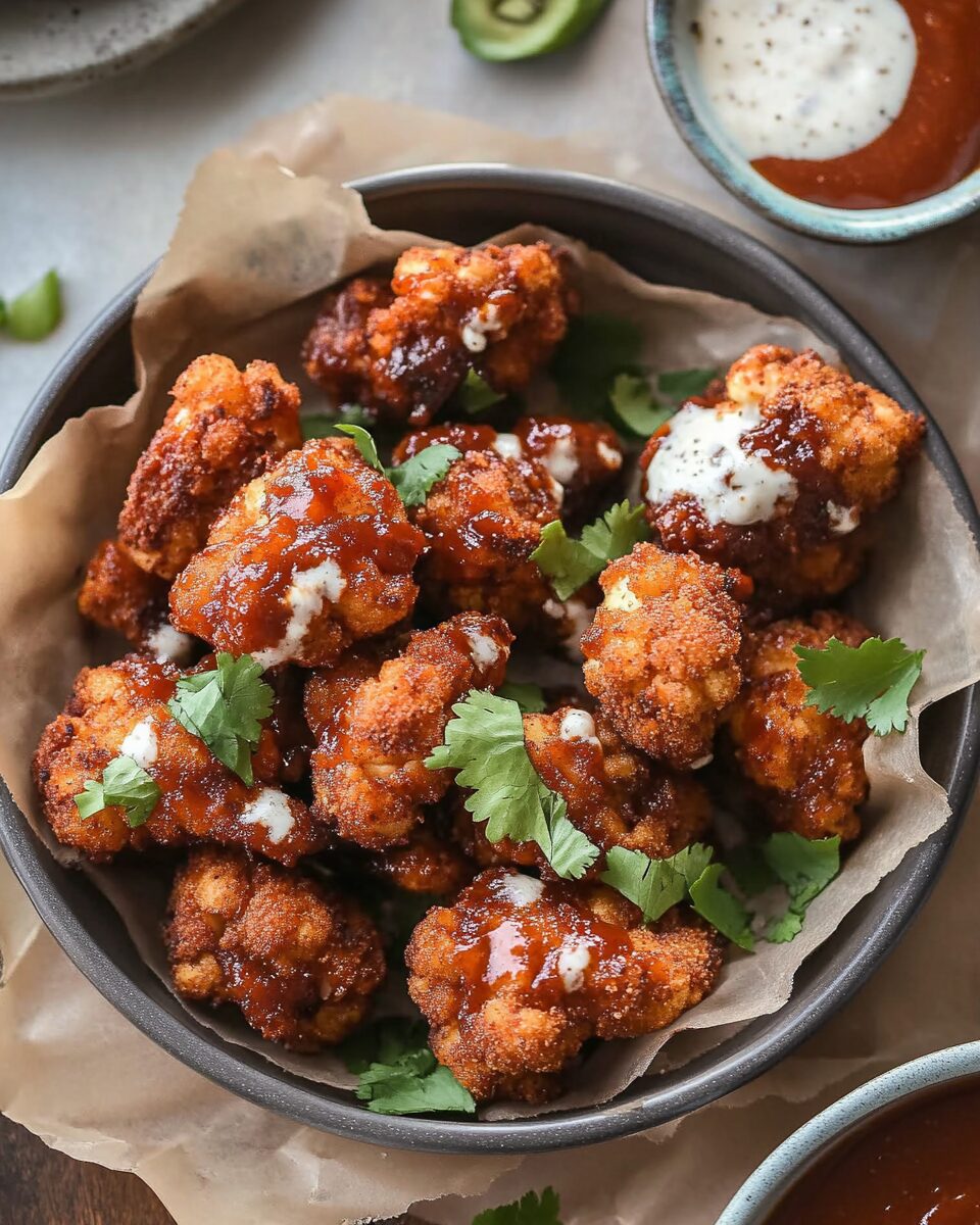 Crunchy BBQ Cauliflower Wings