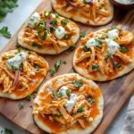 Easy Buffalo Chicken Flatbread