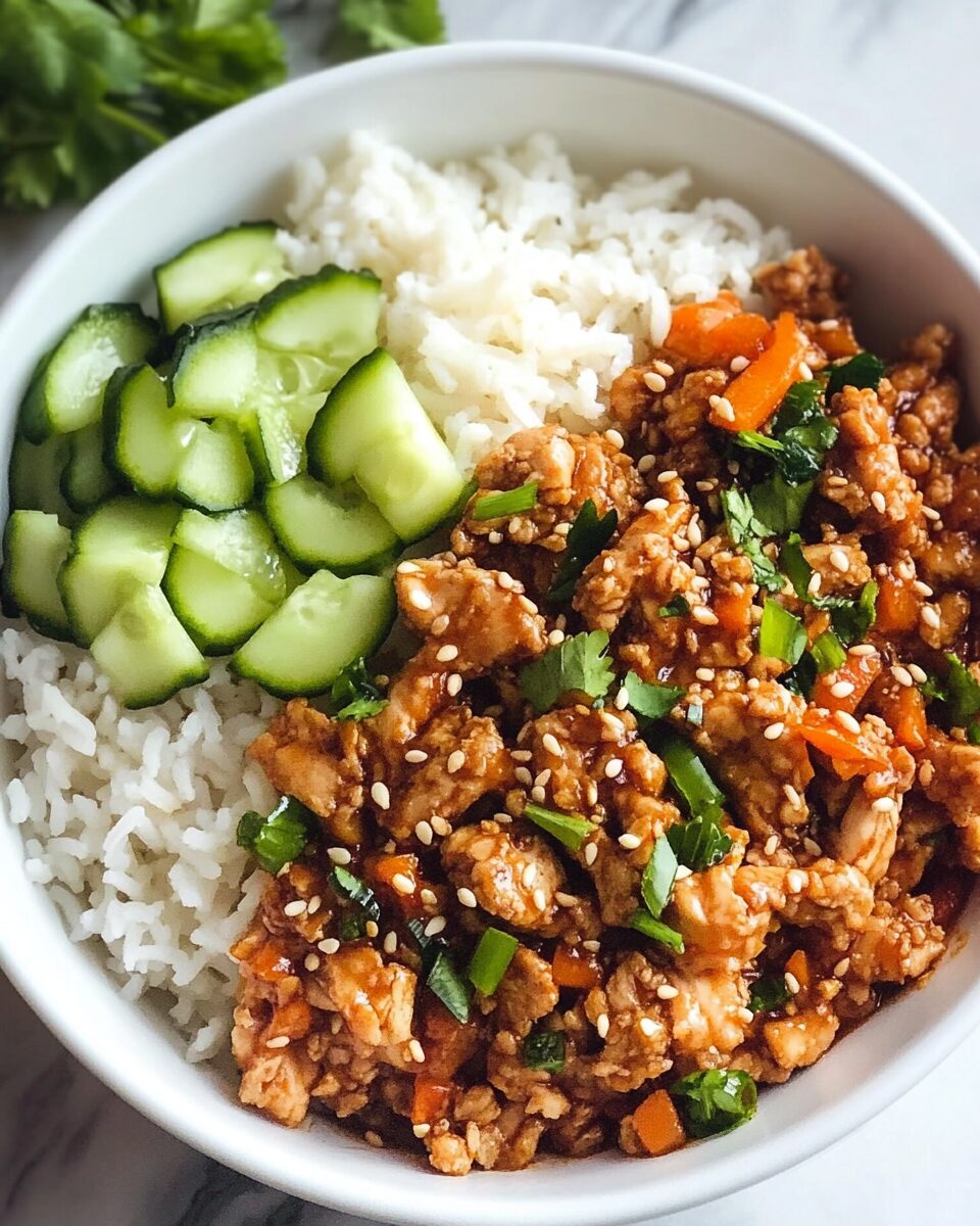 Firecracker Ground Chicken Bowl
