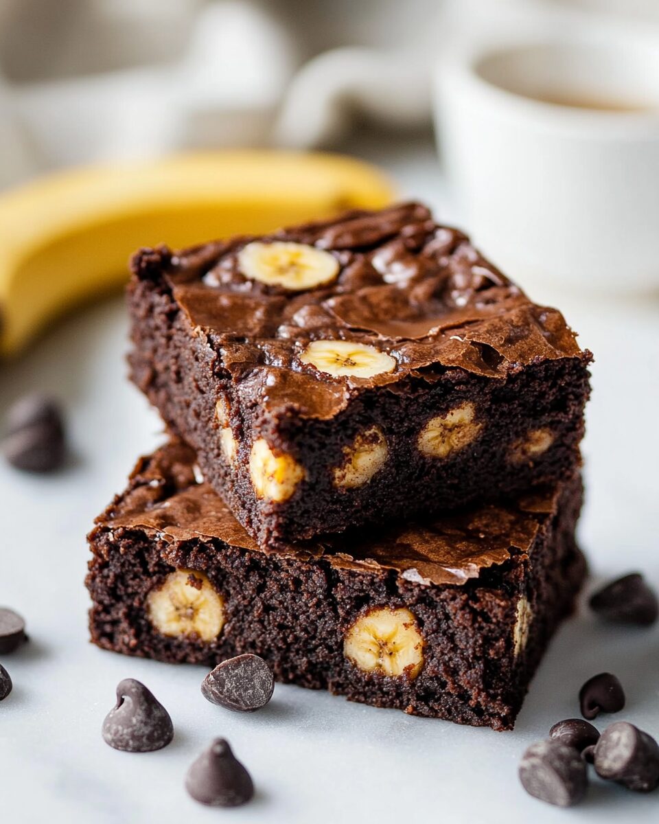 Flourless Banana Brownies