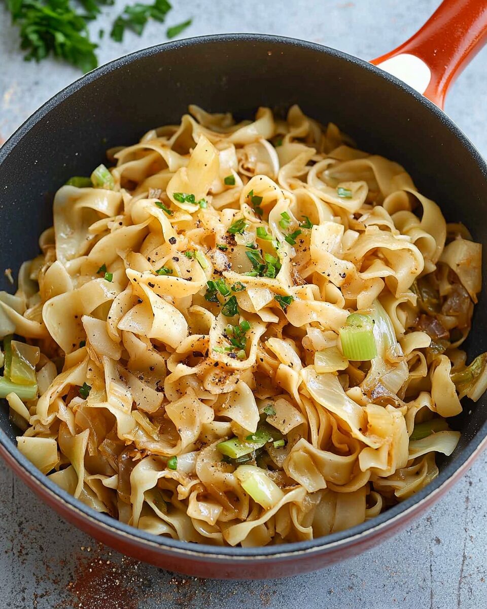 Fried Cabbage and Noodles