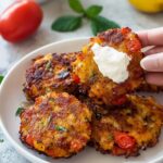 Greek Tomato and Feta Fritters
