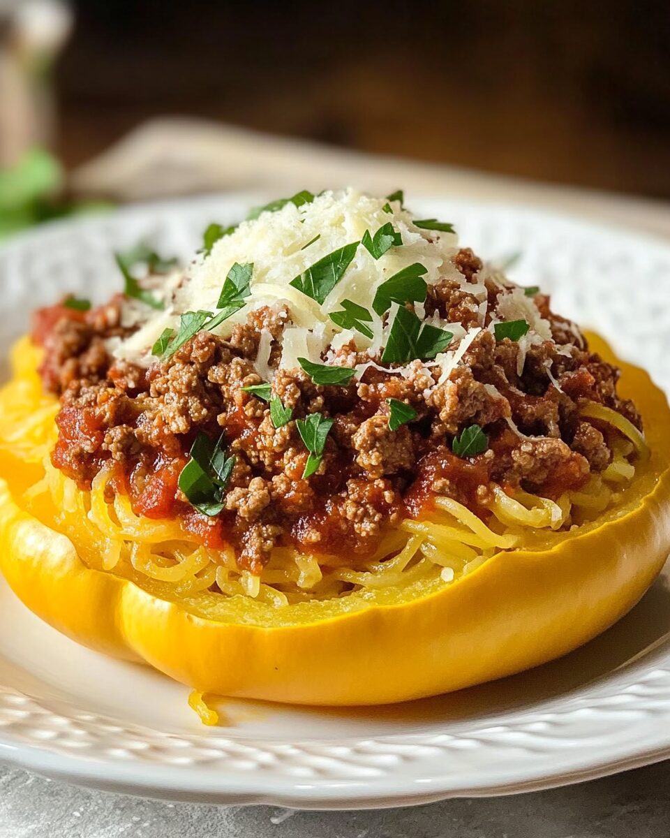 Ground Beef Spaghetti Squash