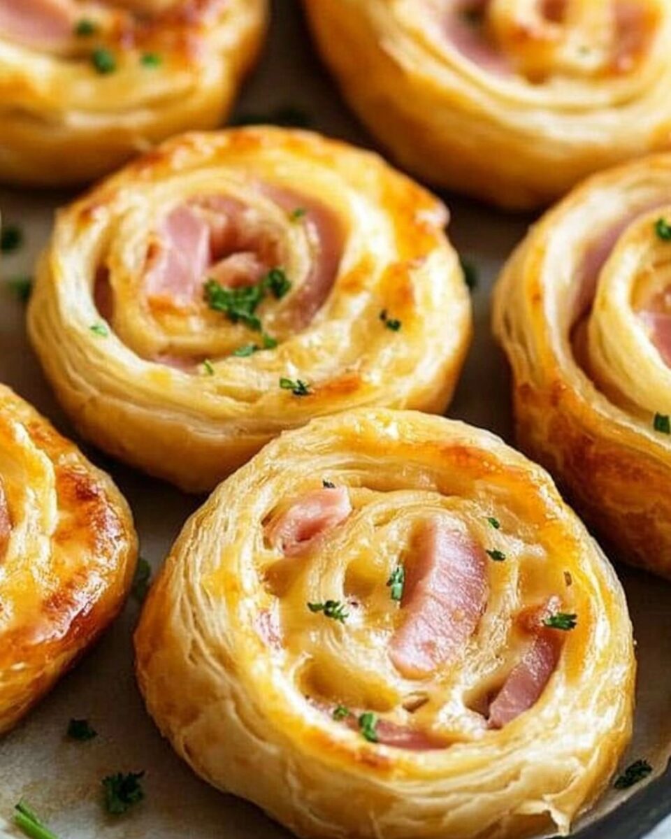 Yummy Ham and Cheese Pinwheels