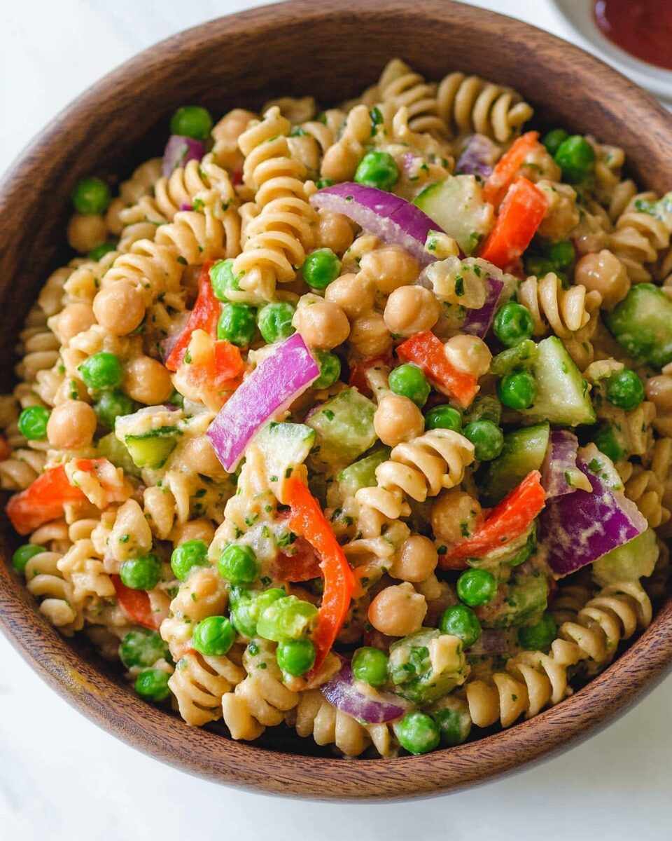 High-Protein Pasta Salad with Green Peas
