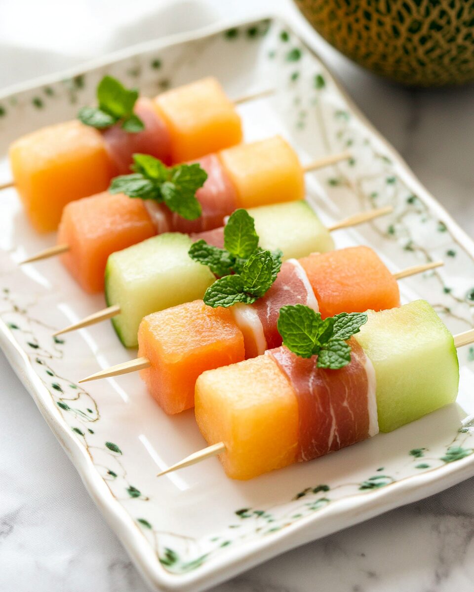 Melon Prosciutto Skewers