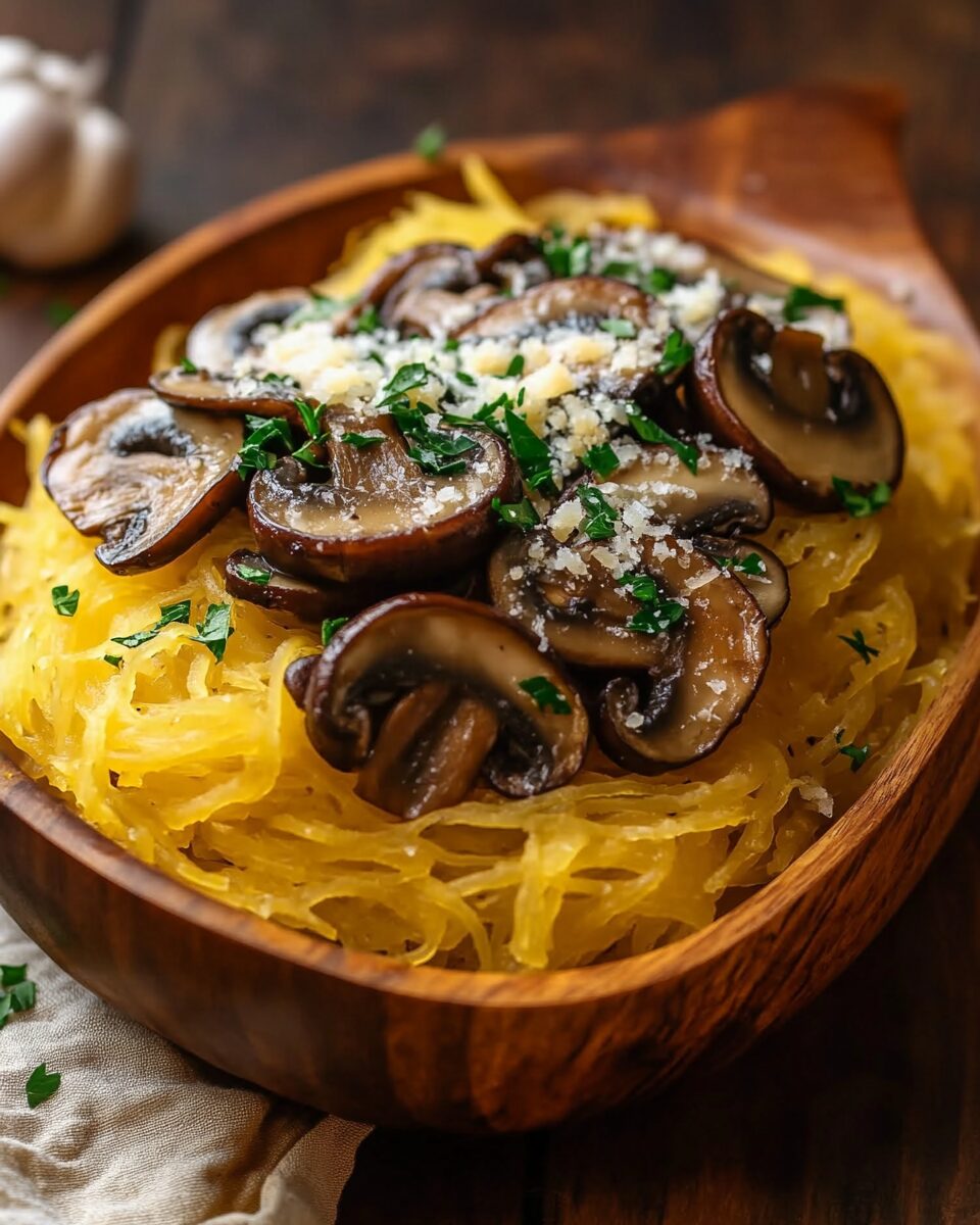 Mushroom Spaghetti Squash