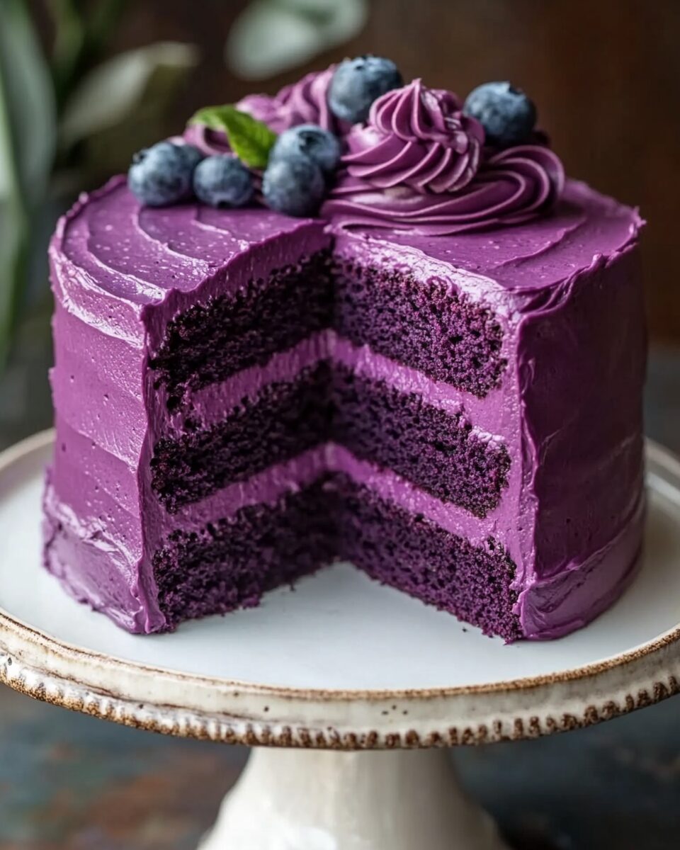 Royal Purple Velvet Cake