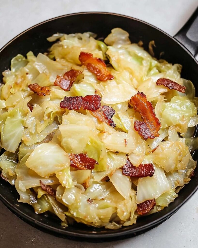 Southern Fried Cabbage with Bacon