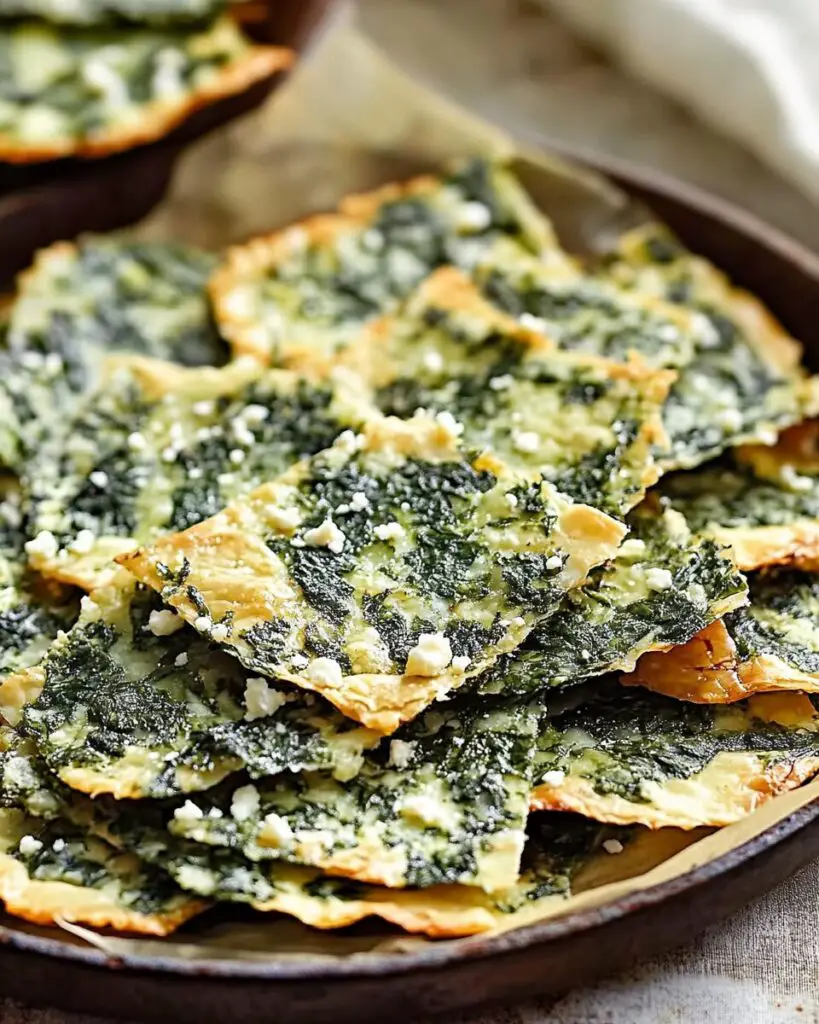 Spinach and Feta Crisps