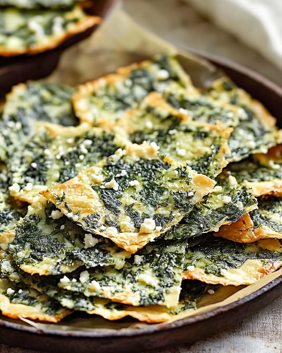 Spinach and Feta Crisps