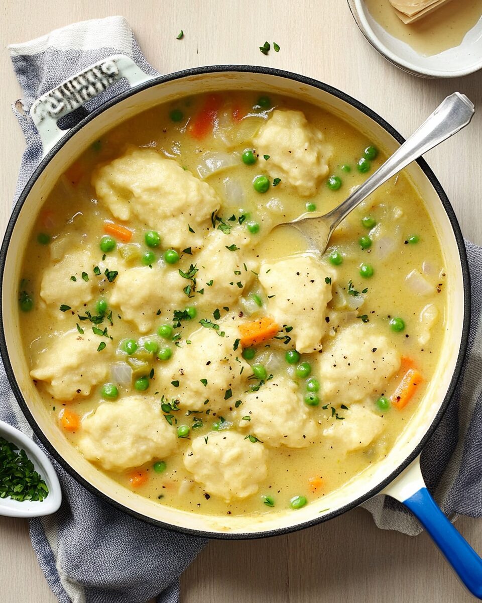 Vegetarian No-Chicken and Dumplings