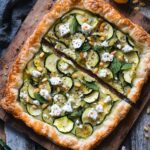 Zucchini Feta and Mint Tart