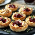 🥧 Chicken Cranberry Brie Tartlets 🧀🍗