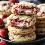 Strawberry Cheesecake-Stuffed Cookies Recipe 🍓🍪