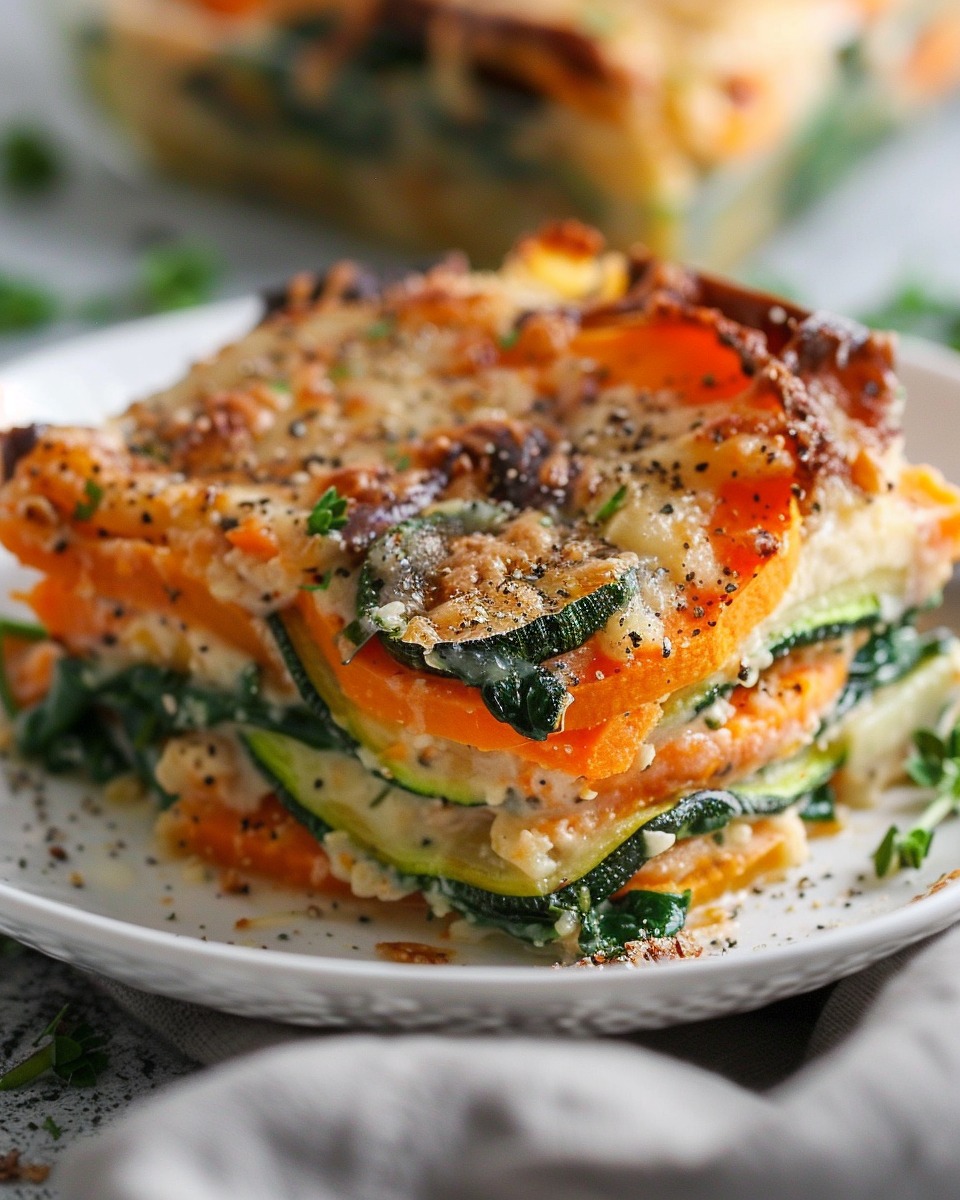 Sweet Potato Spinach Gratin Recipe