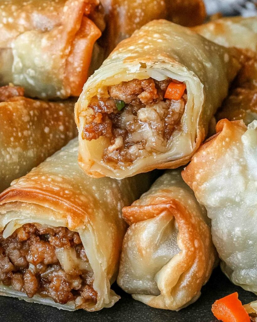 Easy Chinese Spring Rolls with Pork