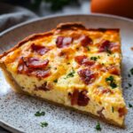 Crustless Bacon and Cheese Quiche Recipe
