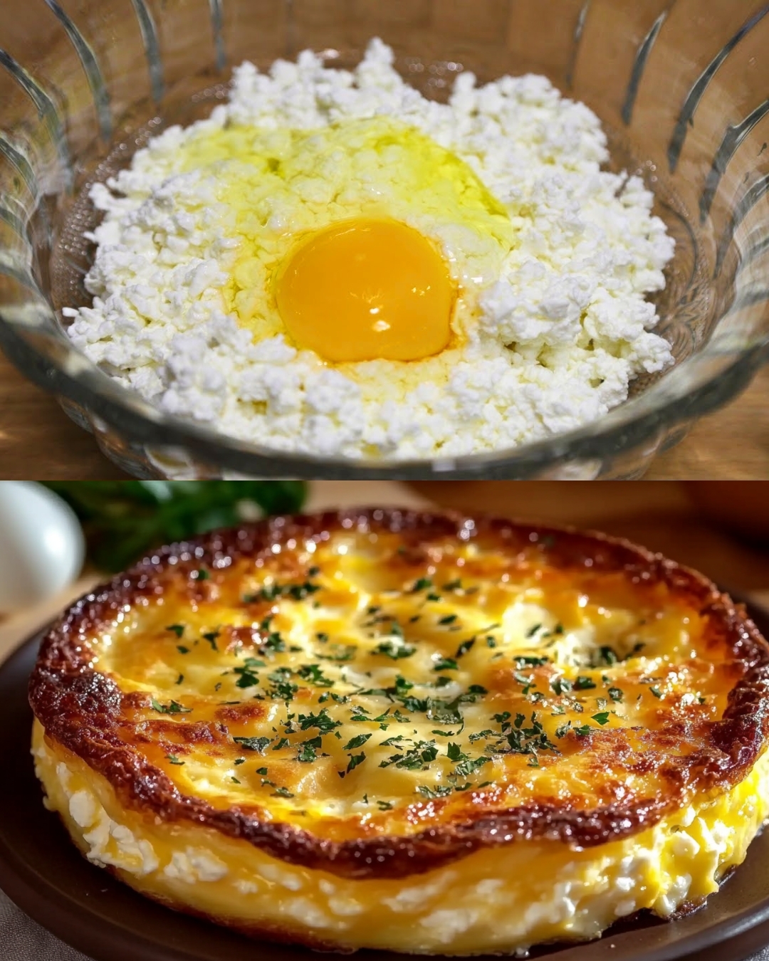 Savory Cottage Cheese Egg Bake